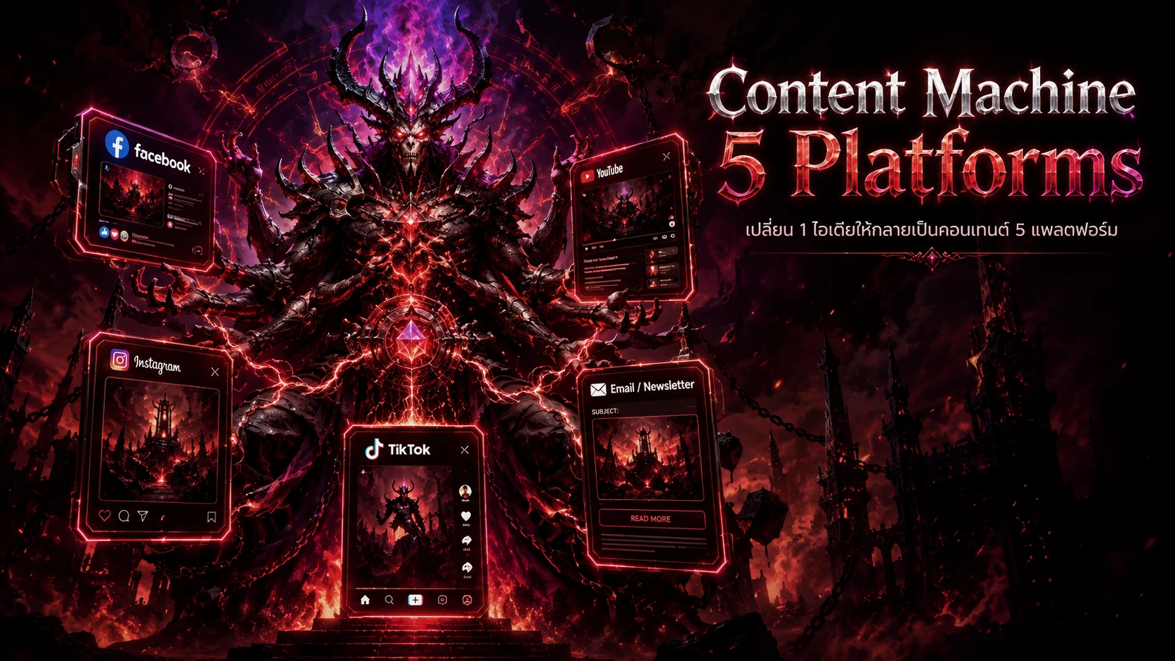 Content Machine 5 Platforms