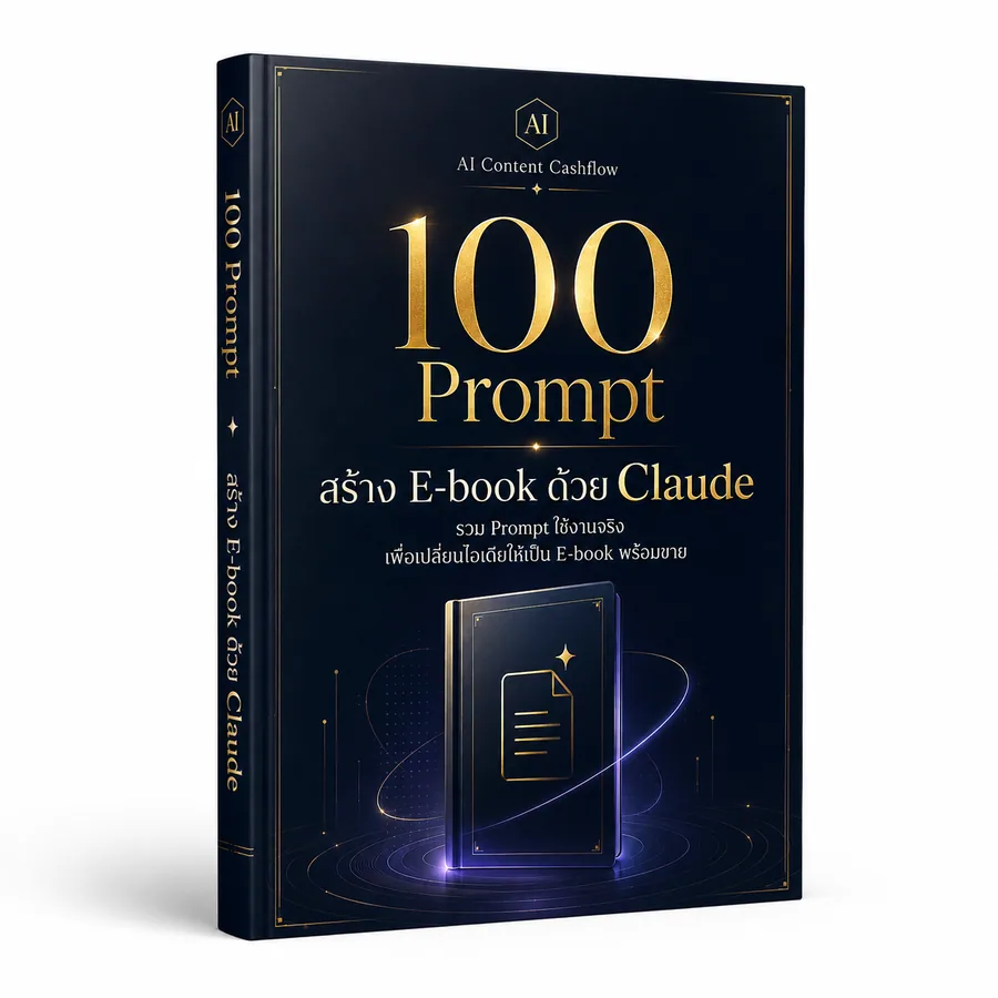 100 Prompt สร้าง E-book ด้วย Claude