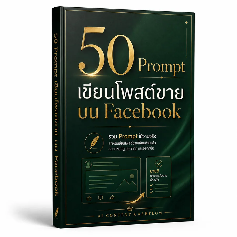50 Prompt เขียนโพสต์ขายบน Facebook