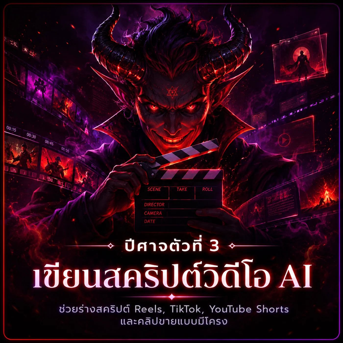 ปีศาจตัวที่ 3 — เขียนสคริปต์วิดีโอ AI