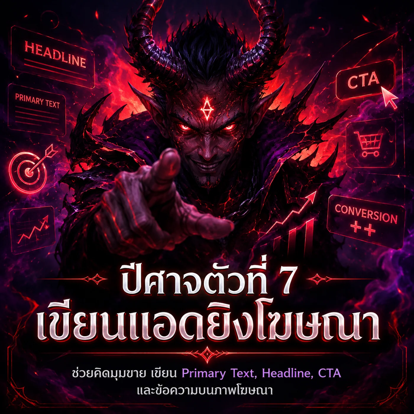 ปีศาจตัวที่ 7 — เขียนแอดยิงโฆษณา